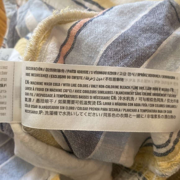 Abercrombie & Fitch Striped Puff Sleeve Button Down Size XS - Picture 11 of 12